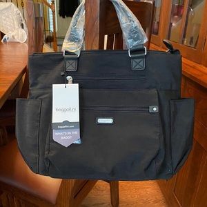 NWT Black Baggallini 3 way Tote.